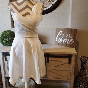 Lola One Shoulder Asymetrical White Dress